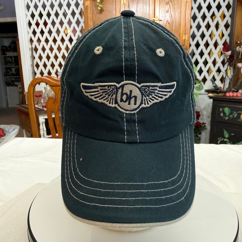 Bell Helicopter Baseball Cap Mens Navy Blue Excellent Winged Logo Hat